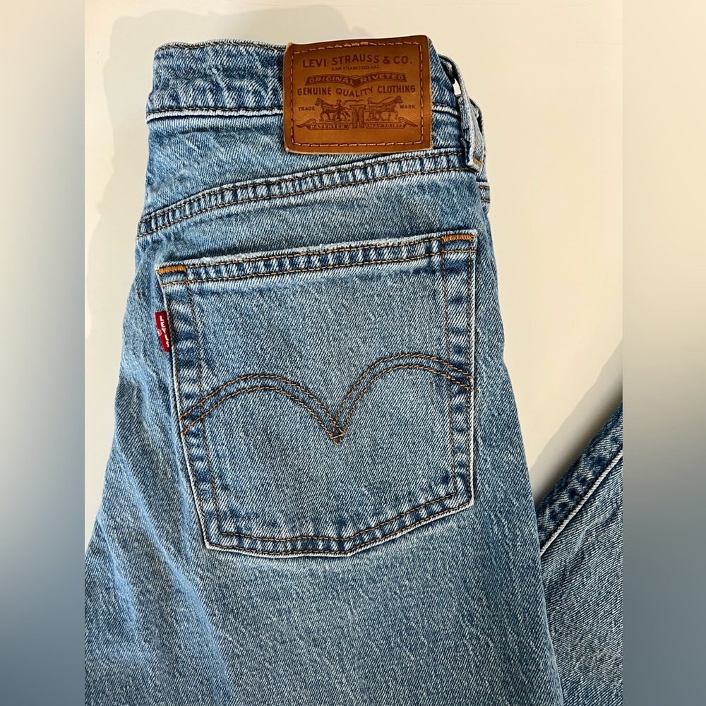 Levi Wedgie jeans.
